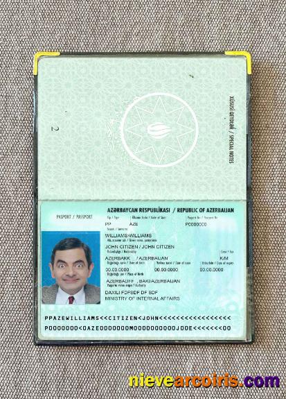 Azerbaijan passport version 2 photolook